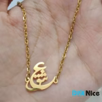 آویز گردنبند طلا 18 عیار طرح عشق