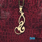 گردنبند طلا 18 عیار طرح فاطمه Fatemeh (کد DN-P0558)