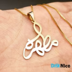 آویز گردنبند طلا 18 عیار طرح مطهره