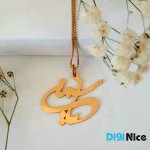 آویز گردنبند طلا 18 عیار طرح یاسمین