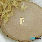 گردنبند طلا 18 عیار طرح F (کد DN-P0832)