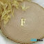 گردنبند طلا 18 عیار طرح F (کد DN-P0832)