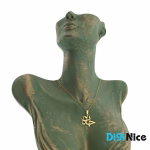 گردنبند طلا 18 عیار طرح جانان (کد DN-P0604)
