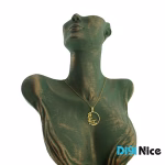 گردنبند طلا 18 عیار طرح جانی و دلی (کد DN-P0618)