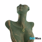 گردنبند طلا 18 عیار طرح خانه (کد DN-P0537)