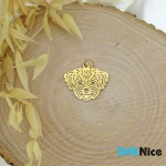 گردنبند طلا 18 عیار طرح سگ (کد DN-P0922)