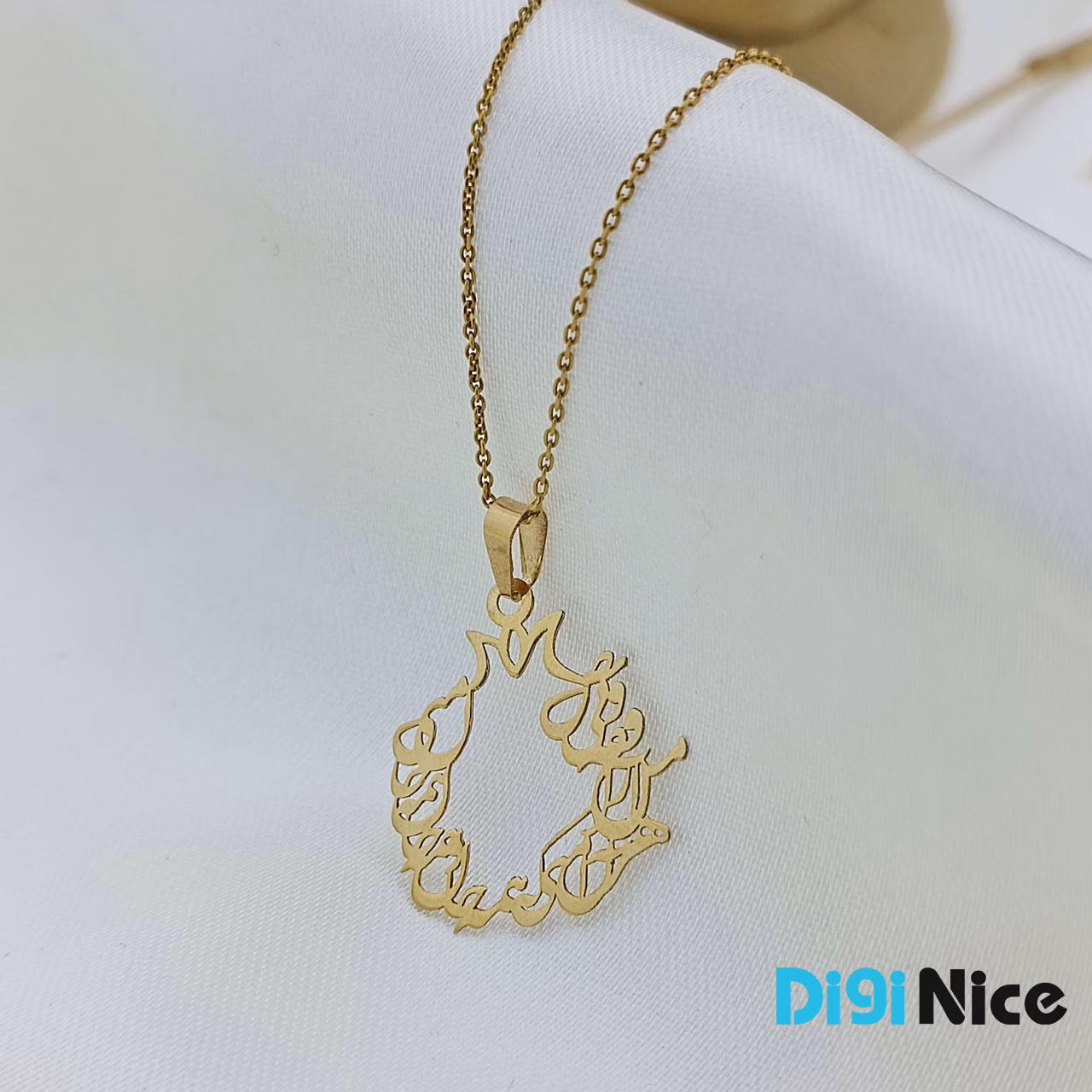 گردنبند طلا 18 عیار طرح شعر