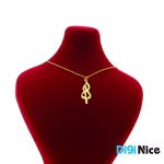 گردنبند طلا 18 عیار طرح لیلا Leyla (کد DN-P0513)
