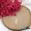 گردنبند طلا 18 عیار طرح لیلا Leyla (کد DN-P0513)