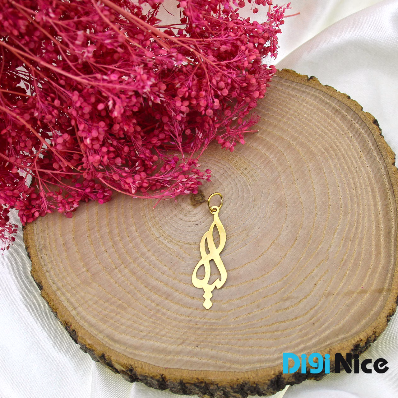 گردنبند طلا 18 عیار طرح لیلا Leyla (کد DN-P0513)