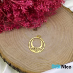 گردنبند طلا 18 عیار طرح ماه (کد DN-P0246)