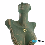 گردنبند طلا 18 عیار طرح میکی موس (کد DN-P0671)