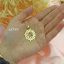 گردنبند طلا 18 عیار طرح گندم (کد DN-P0225)