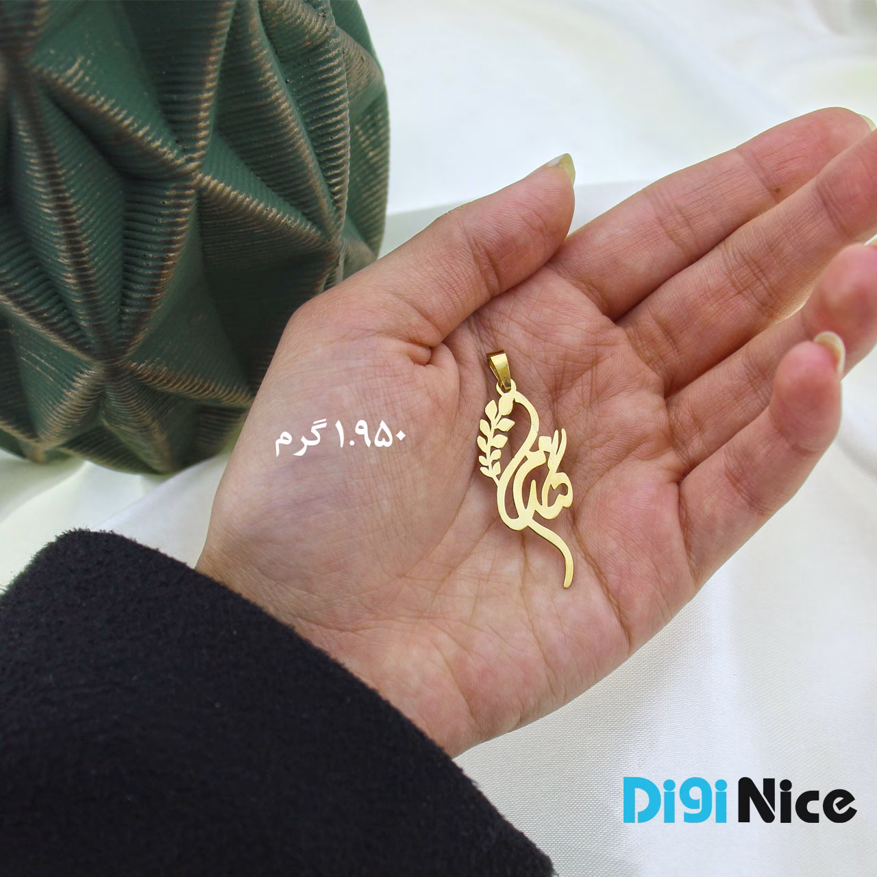 گردنبند طلا 18 عیار طرح گندم Gandom (کد DN-P0519)