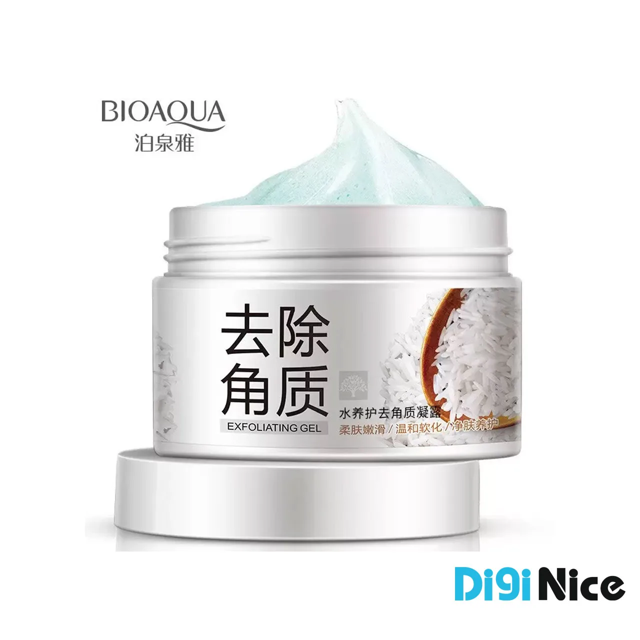 اسکراب برنج بیوآکوا (ژل روشن کننده و لایه بردار) آنباکس شده