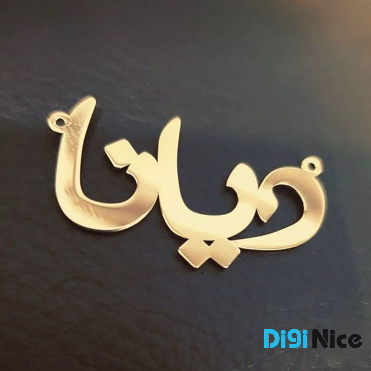 آویز گردنبند طلا 18 عیار طرح دیانا