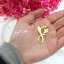 گردنبند طلا 18 عیار طرح گل کد DN-P1061