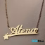 آویز گردنبند طلا 18 عیار طرح atena آتنا