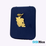 گردنبند طلا 18 عیار طرح ایران (کد DN-P1112)