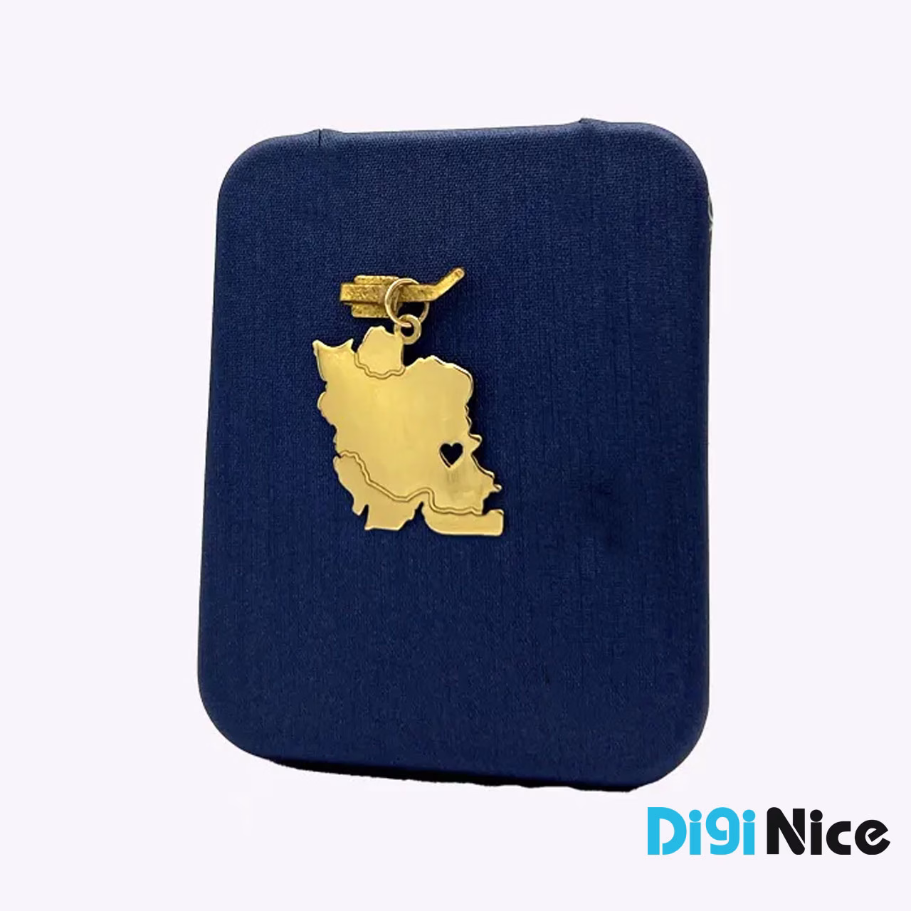 گردنبند طلا 18 عیار طرح ایران (کد DN-P1112)