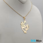 آویز گردنبند طلا 18 عیار طرح رونیکا