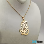 آویز گردنبند طلا 18 عیار طرح غزاله