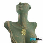گردنبند طلا 18 عیار طرح ون یکاد (کد DN-P1166)