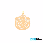 گردنبند طلا 18 عیار طرح گل