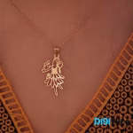 آویز گردنبند طلا 18 عیار طرح فرشته