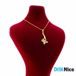 گردنبند طلا 18 عیار طرح ملیکا Melika (کد DN-P1164)