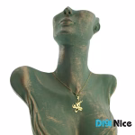 گردنبند طلا 18 عیار طرح مژگان Mozhgan (کد DN-P1194)