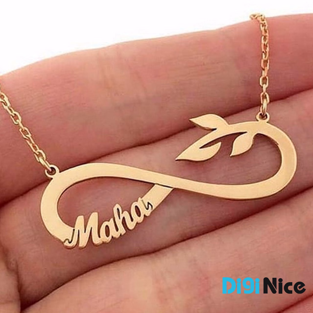 گردنبند طلا 18 عیار طرح Maha مها کد DN-P1271