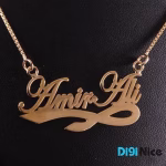 گردنبند طلا 18 عیار طرح امیر علی Amir ali