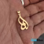 گردنبند طلا 18 عیار طرح لنا Lena (کد DN-P1276)