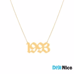 گردنبند طلا 18 عیار طرح 1993