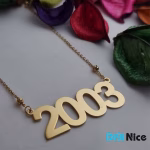 گردنبند طلا 18 عیار طرح 2003