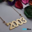 گردنبند طلا 18 عیار طرح 2003