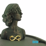 گردنبند طلا 18 عیار طرح E (کد DN-P1492)