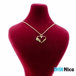 گردنبند طلا 18 عیار طرح Love (کد DN-P1324)