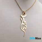 گردنبند طلا 18 عیار طرح آتنا