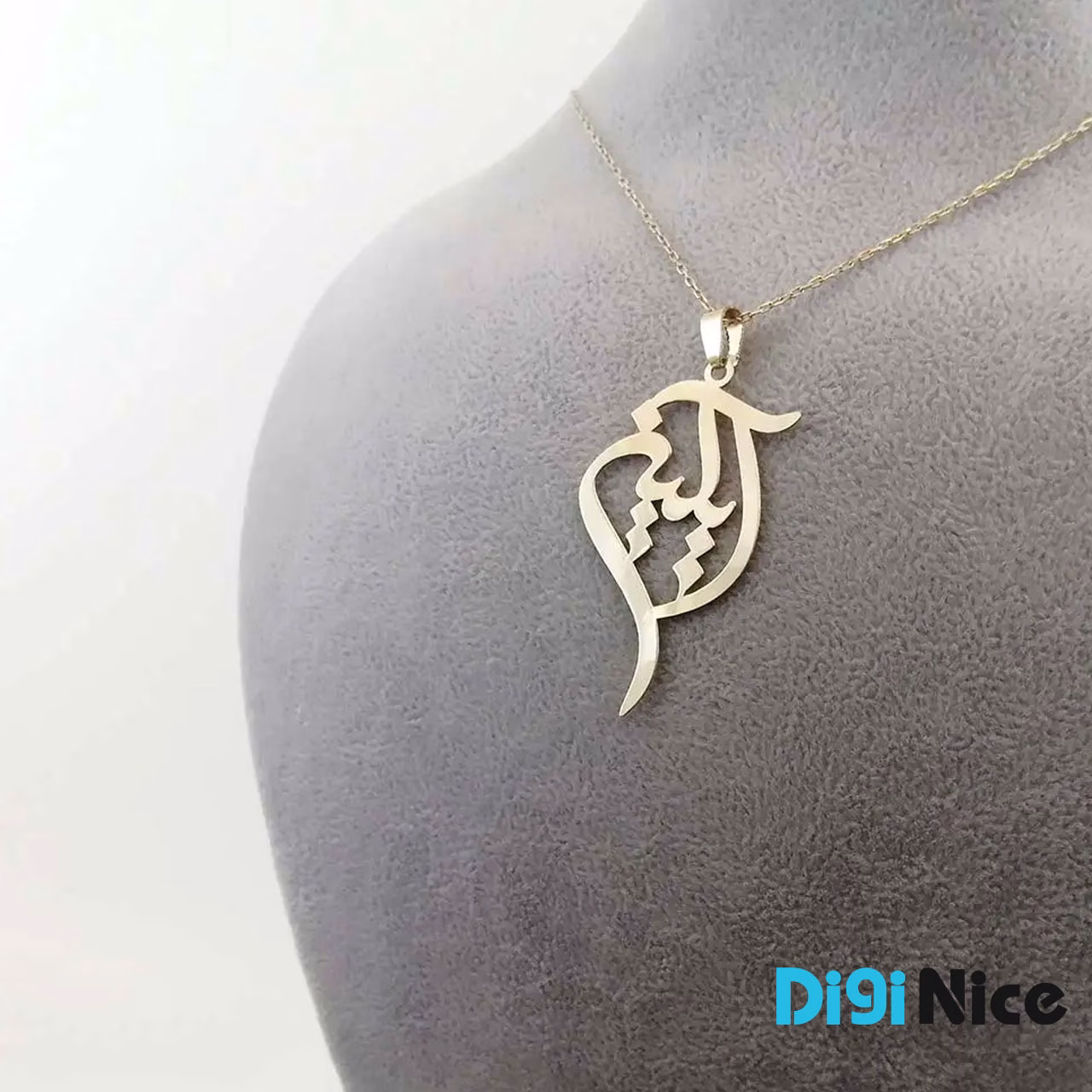 گردنبند طلا 18 عیار طرح آیلین