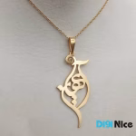 گردنبند طلا 18 عیار طرح آیهان