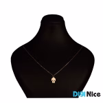 گردنبند طلا 18 عیار طرح اسکلت
