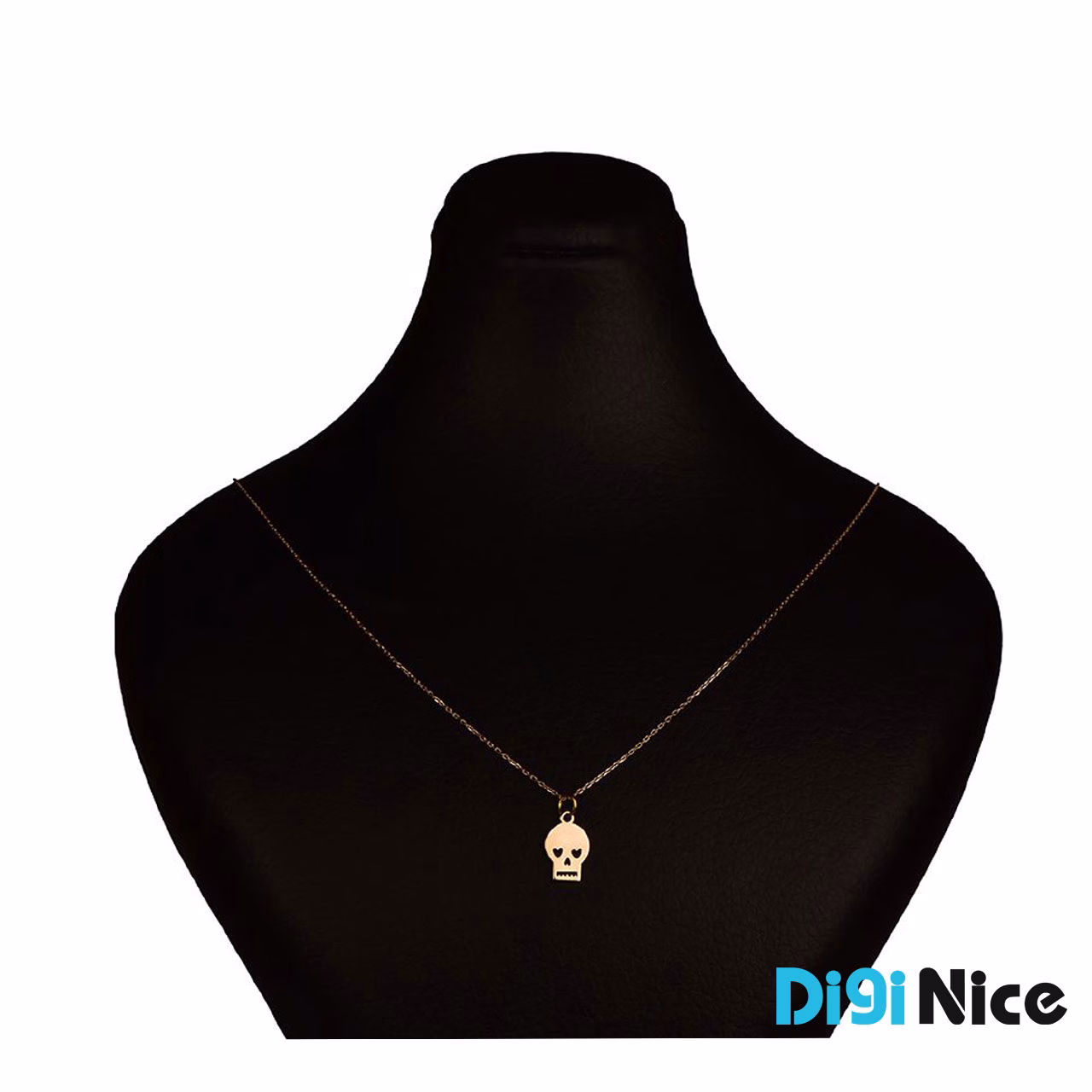 گردنبند طلا 18 عیار طرح اسکلت