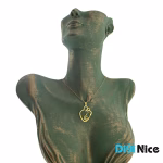 گردنبند طلا 18 عیار طرح بارداری (کد DN-P1491)