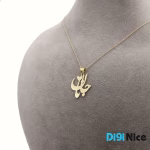 گردنبند طلا 18 عیار طرح جانان