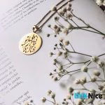 گردنبند طلا 18 عیار طرح جانی و دلی ای دل و جانم همه تو