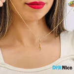 گردنبند طلا 18 عیار طرح رعد