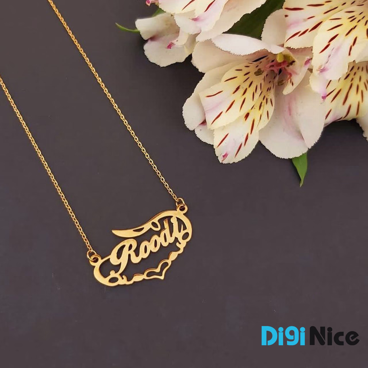 گردنبند طلا 18 عیار طرح رودی