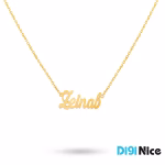گردنبند طلا 18 عیار طرح زینب